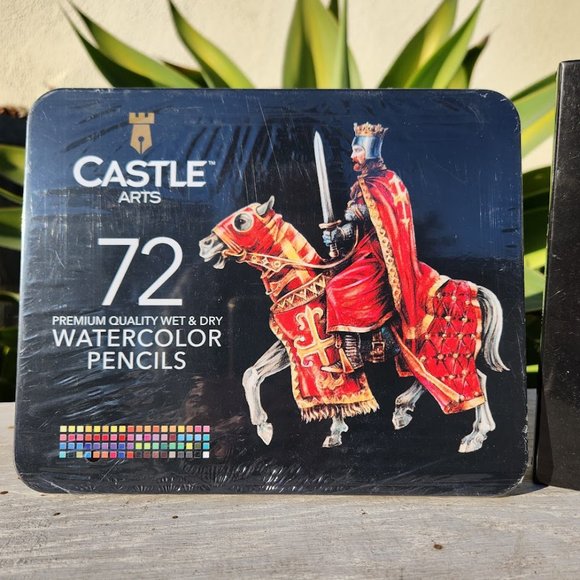 NEW CASTLE ARTS Art Supplies 72 Watercolor Pencils School Supplies Arts Crafts - Picture 5 of 9